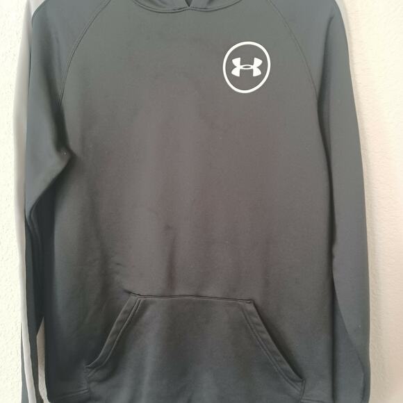 Youth (Boys) UNDER ARMOUR Storm Logo HOODIE Pullover Sweatshirt Black, YXL XL - Picture 6 of 10